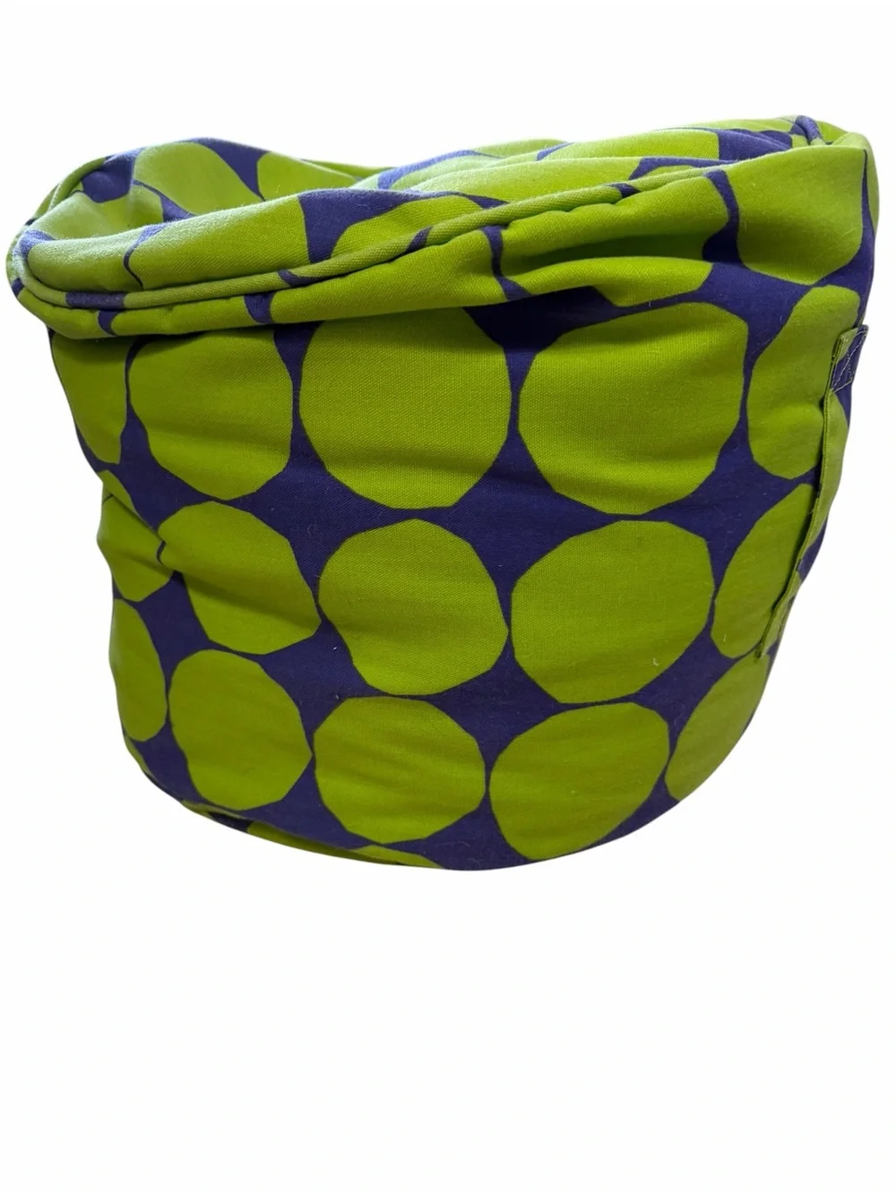 Crate & Barrel Marimekko Pienet Kivet Bean Bag Pouf Ottoman Green Blue 2011